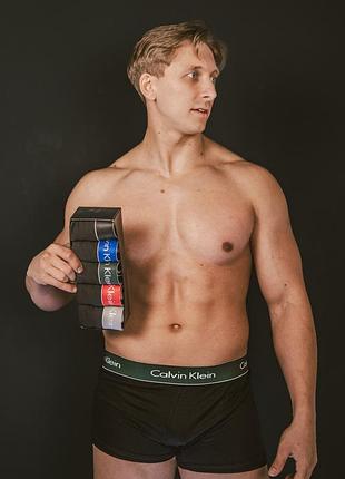 Мужские трусы calvin klein набор 5 шт | боксеры хлопок | комфортные | брендовое нижнее белье l