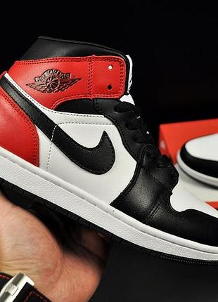 Кроссовки зимние nike air jordan 1 арт 21420 (найк, джордан, унисекс) 41