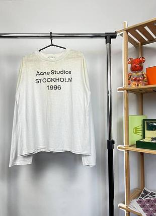 Acne studios лонгслів “stockholm” | чистий мінімалізм, стиль на кожен день m