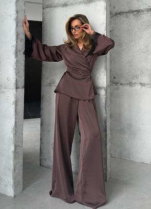 Костюм jadone fashion вивьен xs шоколадный