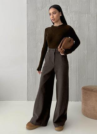 Брюки jadone fashion брют xs коричневі
