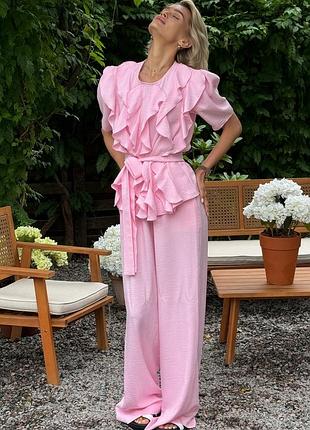 Костюм jadone fashion юкси l розовый