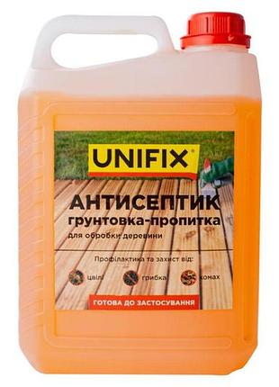 Антисептик грунтовка-пропитка для обработки древесины unifix 5 кг (951125)