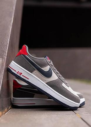 Кеды nike air force grey blue red мужские весна 41