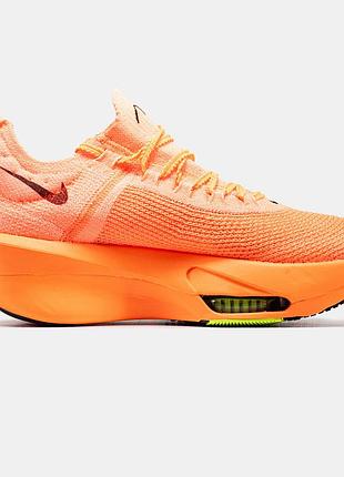 Мужские кроссовки nike air zoom alphafly 3 оранжевые оригинальные