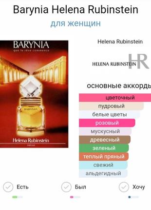 Barynia helena rubinstein, вінтажна мініатюра, parfum & духи, 5 мл6 фото