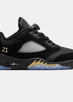 Чоловічі кросівки nike air jordan 5 low wings чорні оригінальні