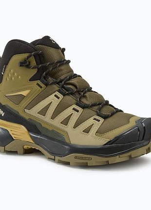 Urbanshop com ua чоловічі трекінгові черевики salomon x ultra 360 mid gtx оливкова ніч/зелений шифер/південний мох розміри