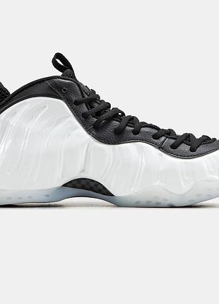 Мужские кроссовки nike air foamposite белый черный оригинальные 43