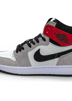 Высокие серые кроссовки nike air jordan 1 retro high. топ качество! 43. размеры в наличии: 42, 43.