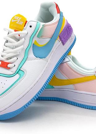 Кроссовки nike air force 1 shadow бело-фиолетовые - топ качество 40. размеры в наличии: 38, 39, 40.