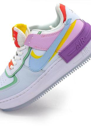 Кроссовки nike air force 1 shadow бело-голубые 38. размеры в наличии: 36, 37, 38, 39, 40.