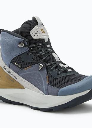 Urbanshop com ua черевики туристичні чоловічі salomon elixir mid gtx dark navy/grisaille/gray violet розміри запитуйте