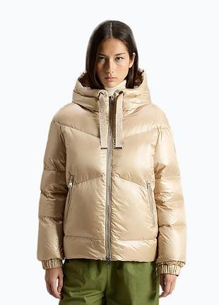 Urbanshop com ua куртка жіноча woolrich aliquippa short puffer oxford tan розміри запитуйте