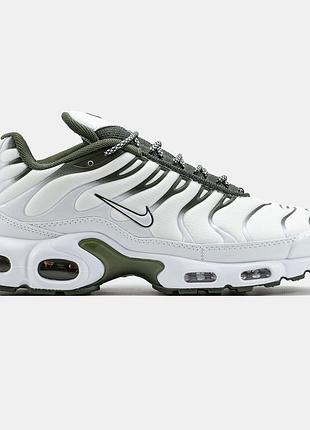 Мужские кроссовки nike air max tn plus белый зеленый оригинальные 41