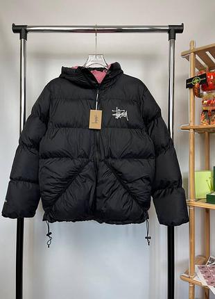 Куртка stussy micro ripstop 800 | люксовий дизайн, утеплення goose down l, черный
