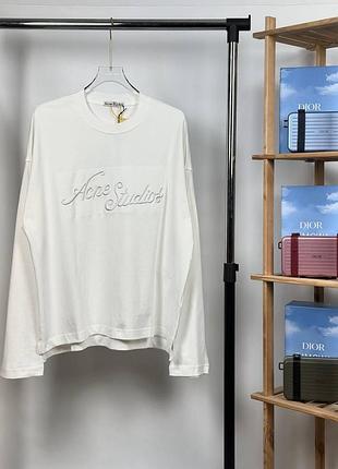 Лонгслив acne studios | acne studios white long sleeve ( s m l xl ) ( 3 кольори ) розовый, s