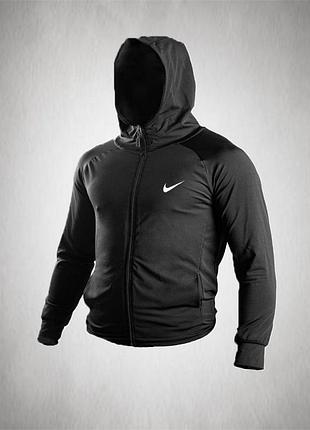 Универсальное компрессионное худи для тренировок nike black 2025