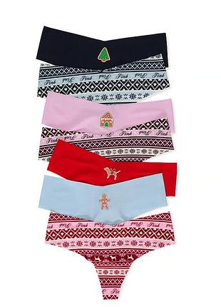 Поштучно victorias secret размер м набор бесшовных трусиков стринги виктория сикрет оригинал