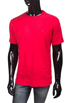 Футболка чоловіча. tommy hilfiger . червоний.