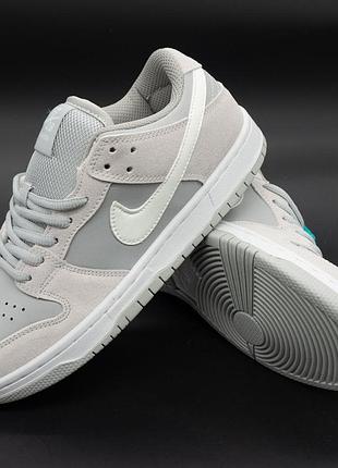 Низкие серые кроссовки nike sb dunk low 40(25.5)