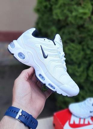 Жіночі літні кросівки nike air max plus tn білі з чорним круті весняні кросівки найк тн для дівчини 38(24см)
