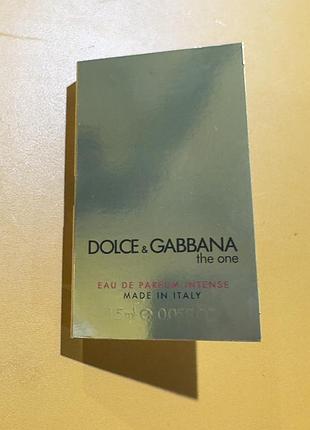 Dolce&gabbana the one eau de parfum intense - парфумована вода для жінок (пробник)