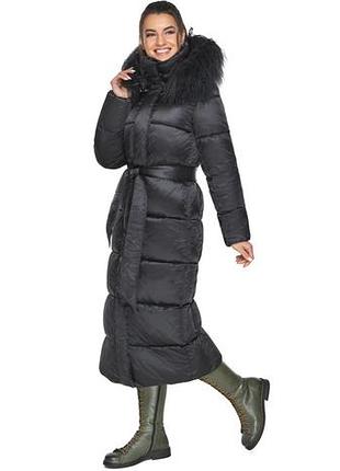 Тёплая женская морионовая куртка зимняя модель 59130 (остался только 44(xs))