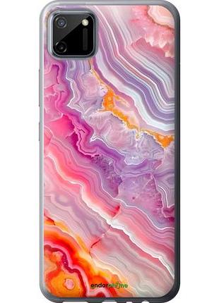Чехол на realme c11 2020 мрамор 2