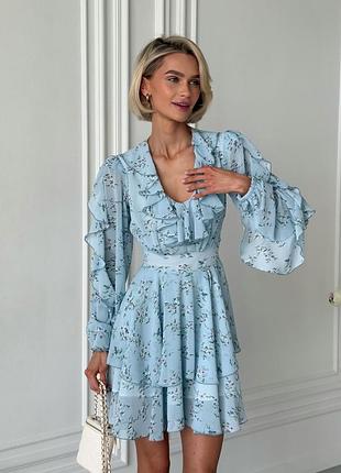 Літня сукня jadone fashion шаті l блакитний