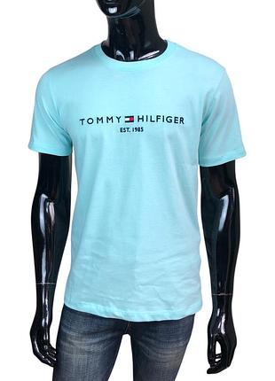 Футболка чоловіча. tommy hilfiger . бірюза.