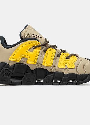 Чоловічі кросівки nike air more uptempo x ambush бежеві оригінальні