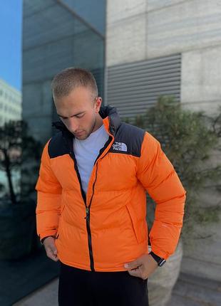 Мужской пуховик the north face nuptse 700 orange