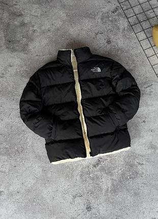 Куртка двухсторонняя the north face зимняя мужская черная xl