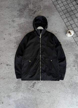 Ветровка stone island мужская черная стон айленд l