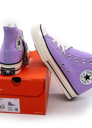 Кеди converse chuck 70 фіолетові — топ якість! 36.5. розміри в наявності: 36.5, 37, 37.5, 38.