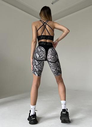 Велосипедки fitrun: cycling super nuts "white pythone"