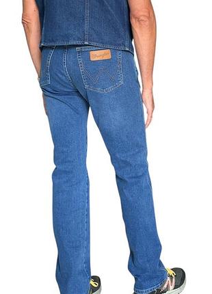 Джинсы wrangler stretch denim panama - голубой