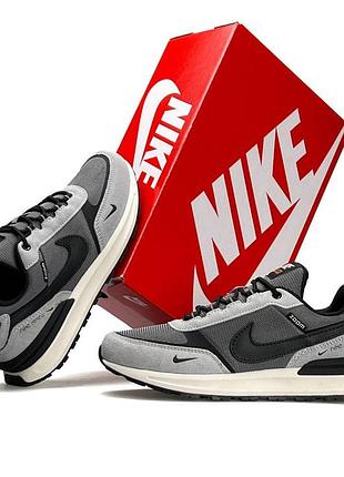 Мужские кроссовки nike zoom lunar apparent серые демисезонные кросы найк зум лунар аппарент спортивная обувь 44