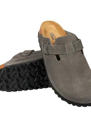 Замшевые биркеншток шлепанцы birkenstock boston