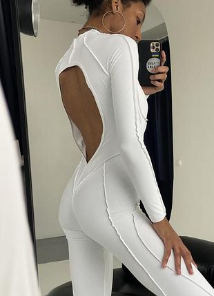 Комбинезонfitrun: bosysuit versa "white ve" xs