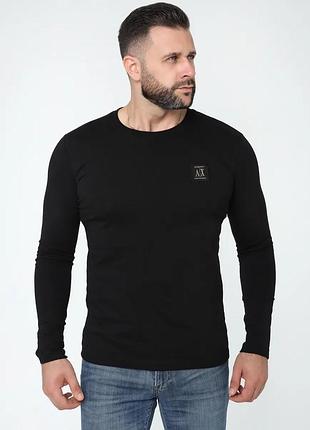 Лонгслив мужской armani exchange icon period logo ax-75-106 black m