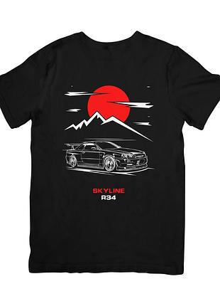 Футболка nissan skyline gtr r34