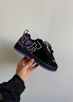 Черные кроссовки унисекс dc x black sabbath court graffik skate shoes х диси 38