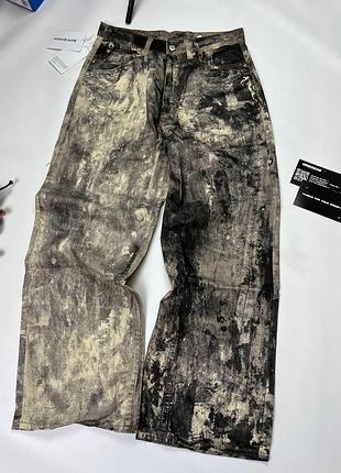 Джинси acne studios wide fit світлого кольору унісекс серый, 48