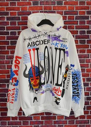 Худи vlone white толстовка влон белая