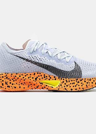 Чоловічі кросівки nike air zoomx vaporfly 3 сірий помаранчевий оригінальні