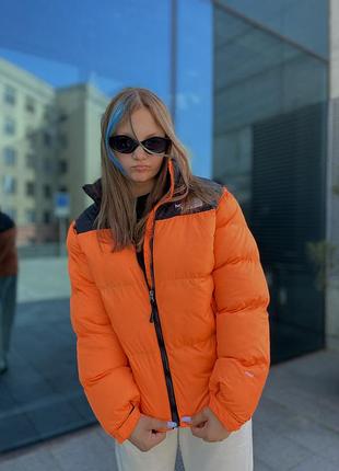Женский пуховик the north face nuptse 700 orange l