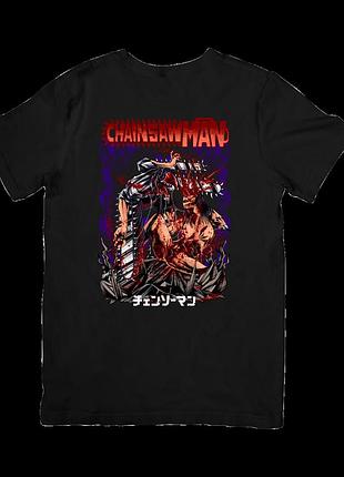 Футболка людина-бензопила (chainsaw man)