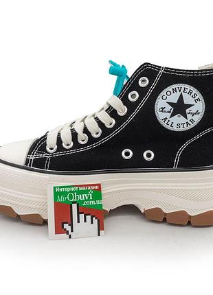 Кеди у стилі converse, конверс на високiй платформі чорно-білі 40. розміри в наявності: 37, 38, 40.
